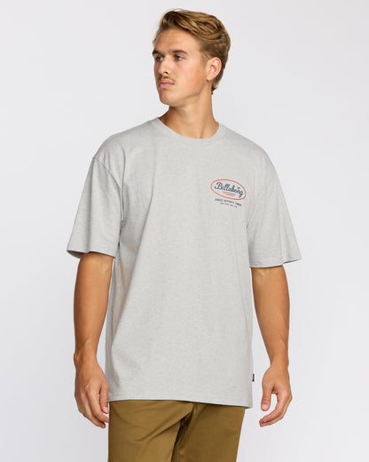 Walled Regular Short Sleeve T-Shirt - Lt Grey Htr | Billabong