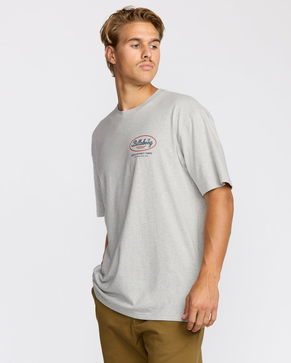 Walled Regular Short Sleeve T-Shirt - Lt Grey Htr | Billabong