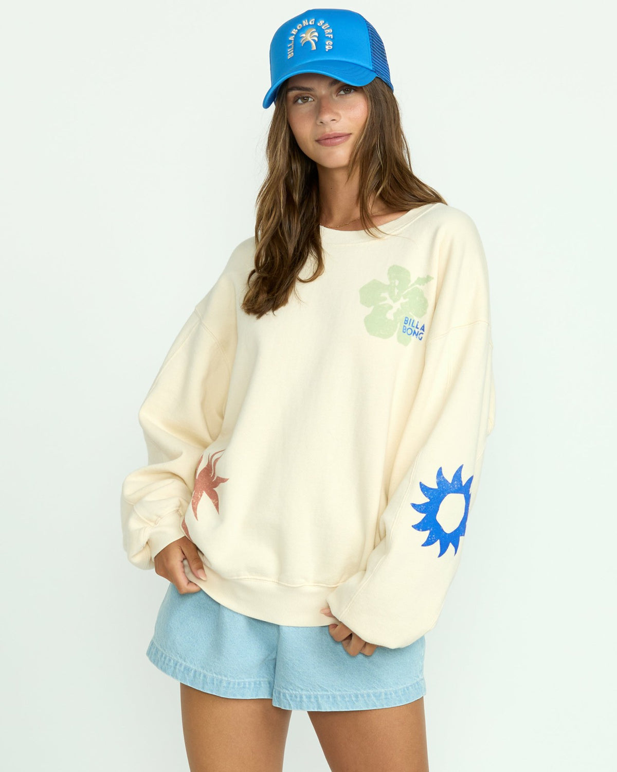Water Signs Kendal Crewneck Sweatshirt - Whitecap | Billabong