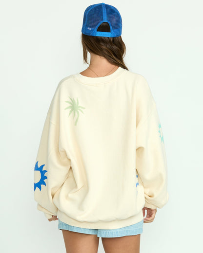 Water Signs Kendal Crewneck Sweatshirt - Whitecap | Billabong