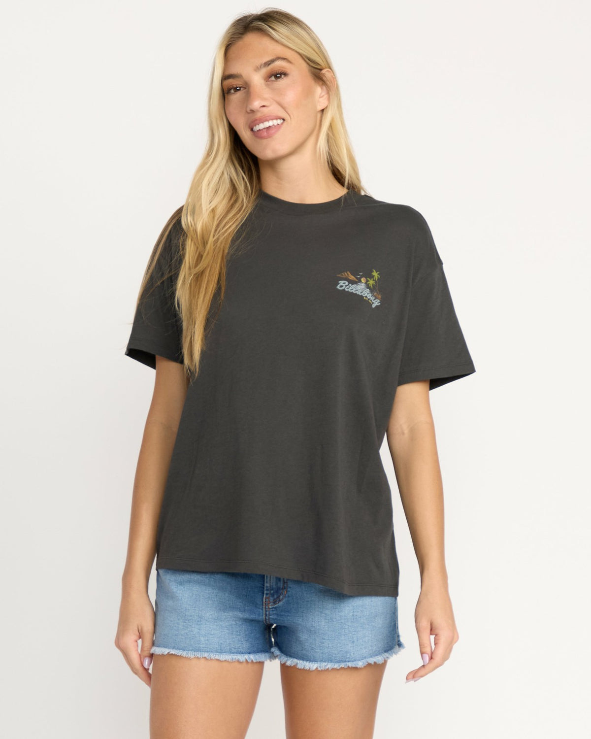 What A Vibe Tee - Off Black | Billabong
