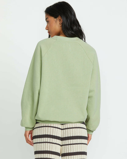 The Waves Crew Sweatshirt - Pistachio | Billabong