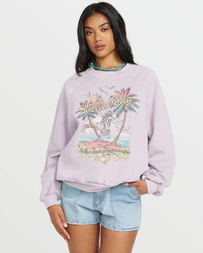 The Waves Crew Sweatshirt - Amethyst Smoke | Billabong