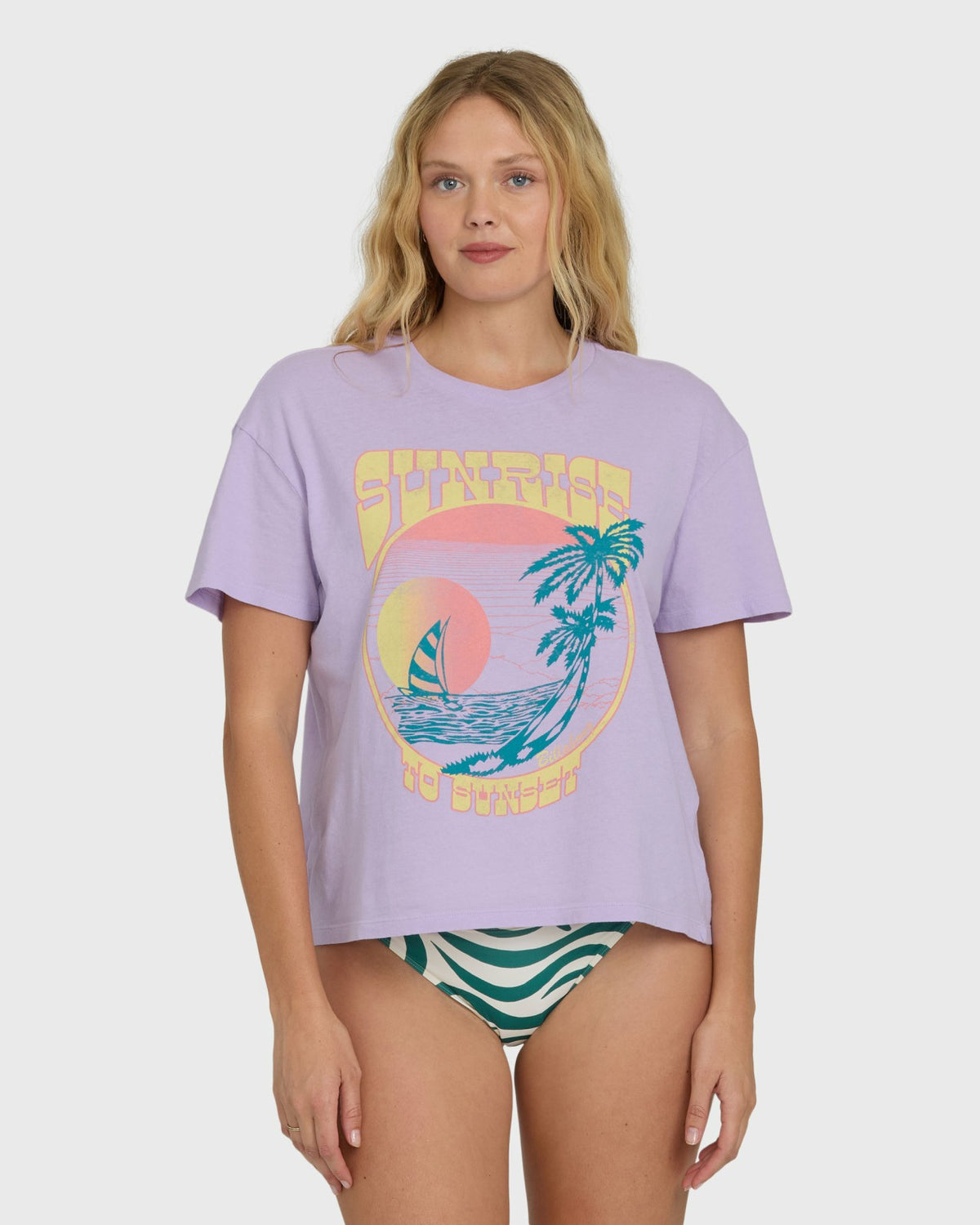 Sunrise To Sunset Short Sleeve T-Shirt - Peaceful Lilac | Billabong