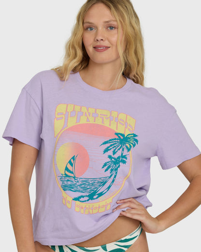 Sunrise To Sunset Short Sleeve T-Shirt - Peaceful Lilac | Billabong