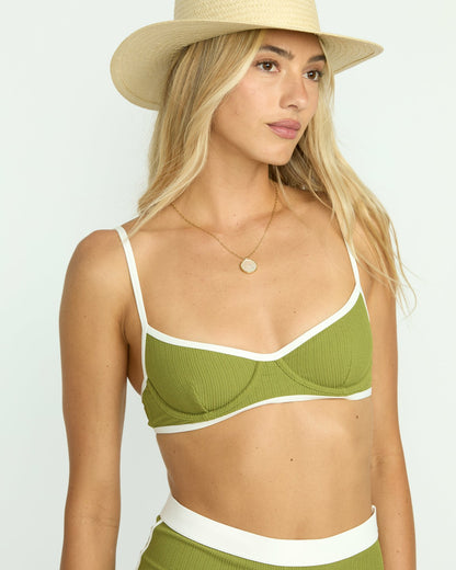 Sunrays Tami Underwire Bikini Top - Ranger Green | Billabong