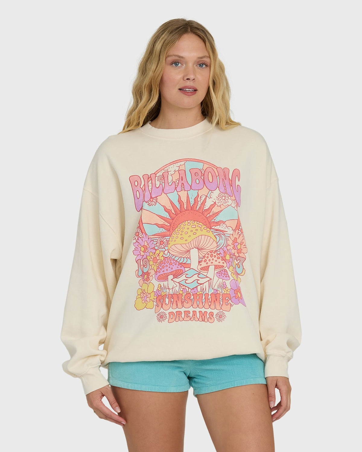 Ride In Crewneck Sweatshirt - Whitecap | Billabong