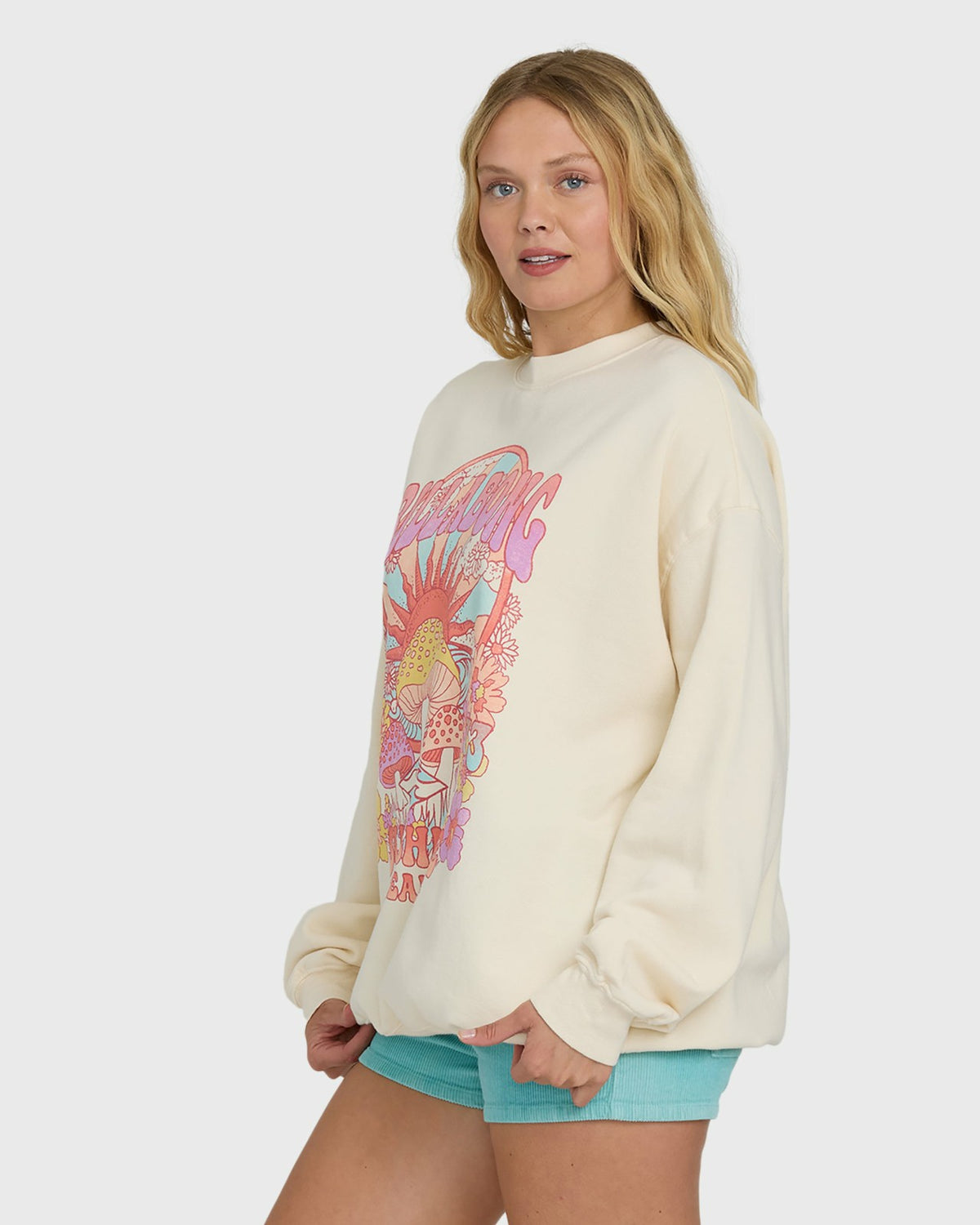Ride In Crewneck Sweatshirt - Whitecap | Billabong