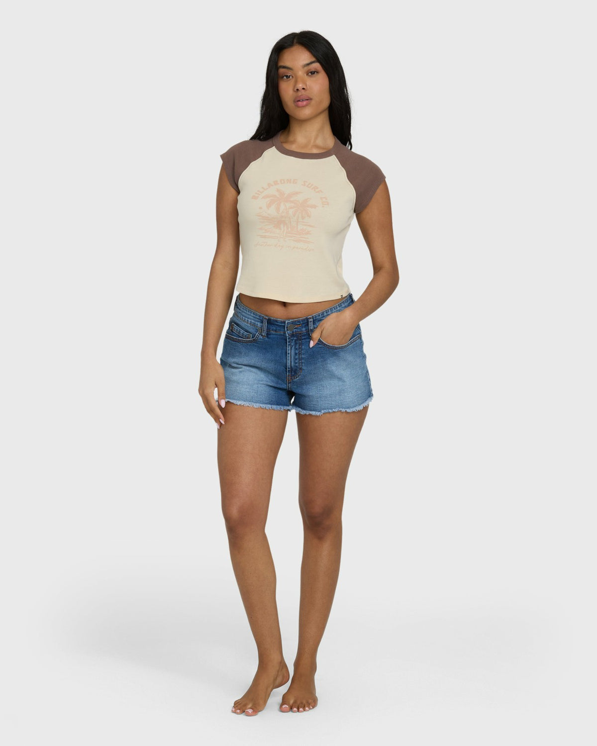 Paradise Raglan Short Sleeve T-Shirt - Kona | Billabong