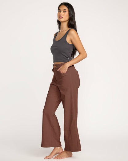 Free Fall High-Waist Cord Pants - Espresso | Billabong