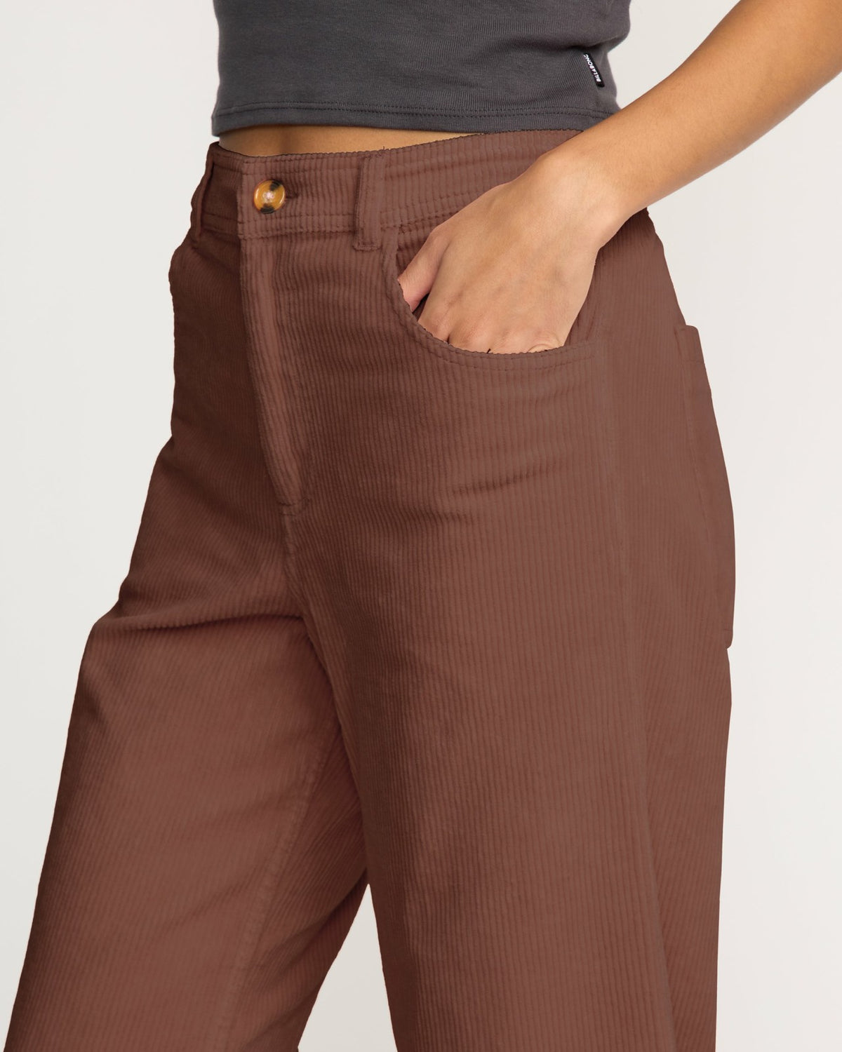 Free Fall High-Waist Cord Pants - Espresso | Billabong