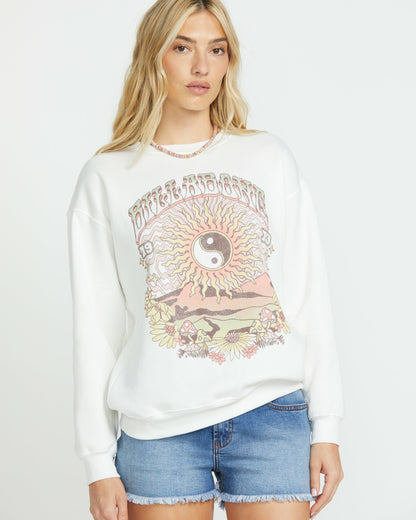 Balanced Out Crew Sweatshirt - Salt Crystal | Billabong